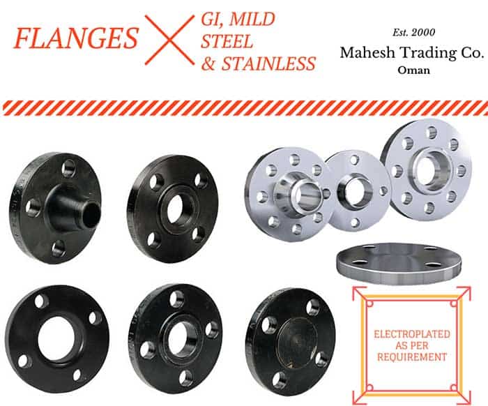 Flanges in GI And Mild Steel for Oilfield in Muscat, Oman.
