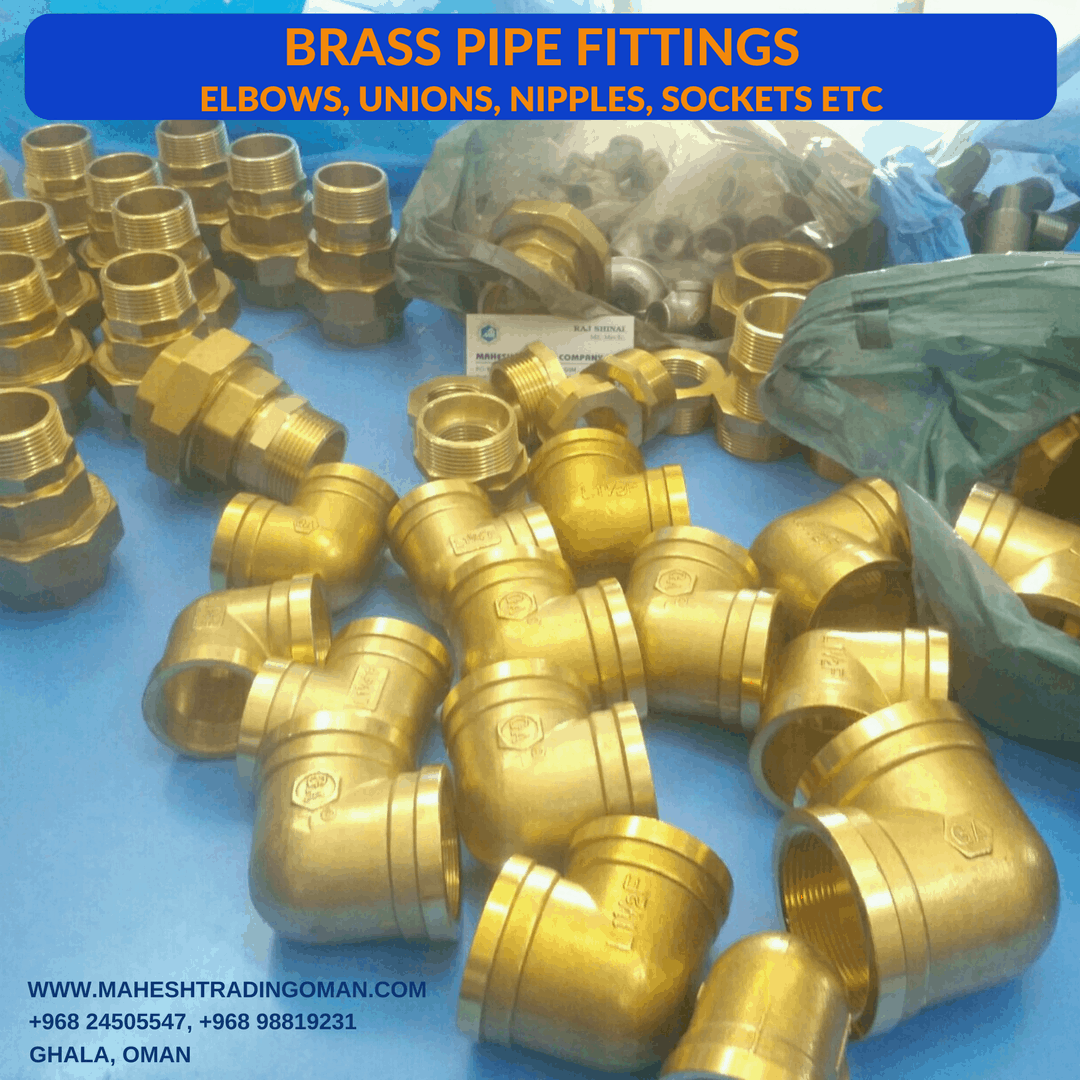 Brass fittings, elbows, unions, brass nipple, brass socket