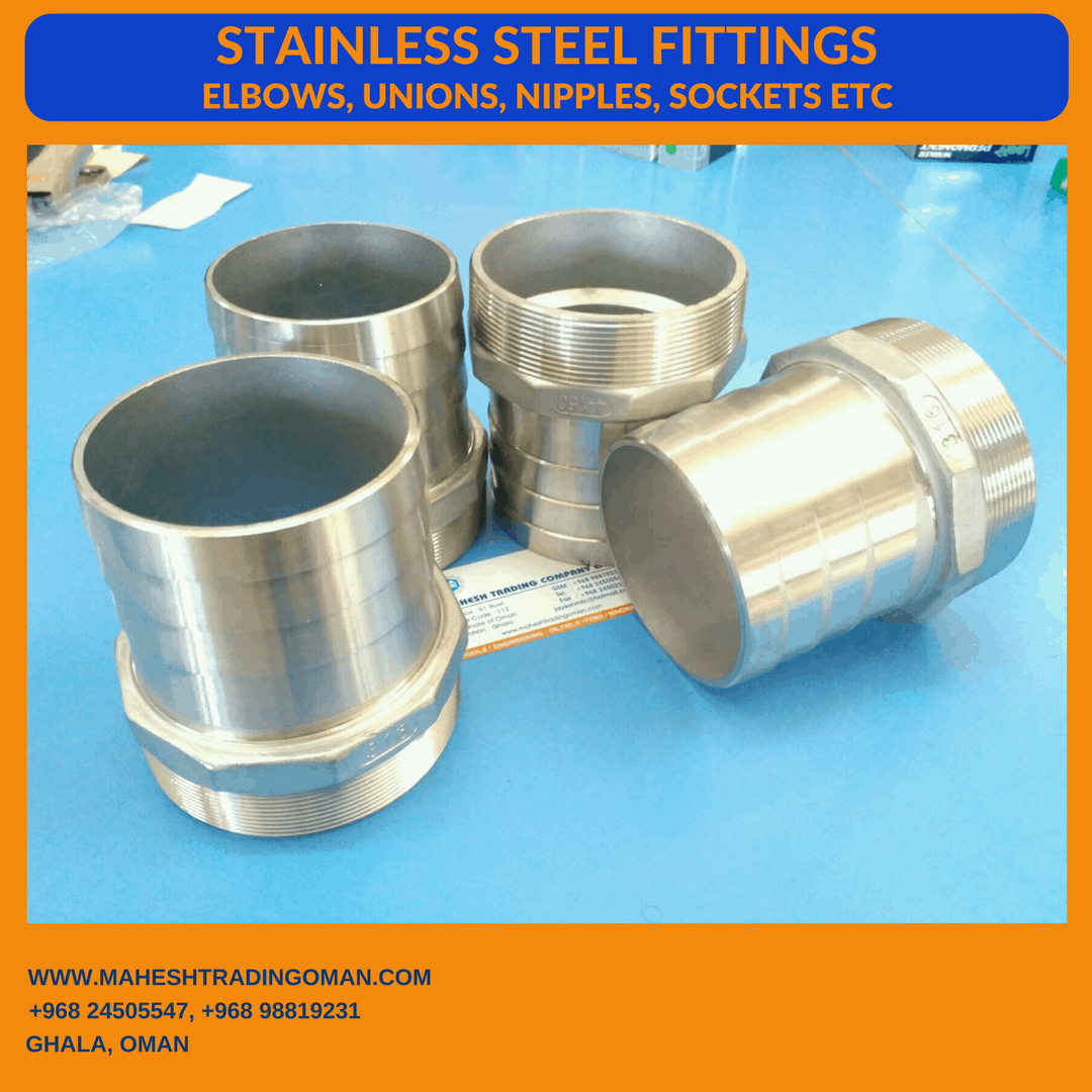 Stainless Steel fittings in Oman. Mahesh Trading Oman.